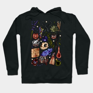 Kitchen Witch Black background Hoodie